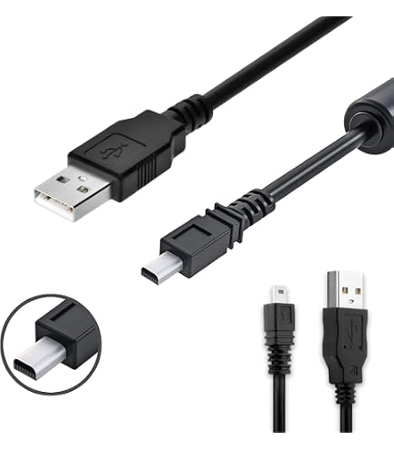 BRENDAZ Cable USB ini-B de 8 pines copatible con cáaras Nikon D3200 BRENDAZ Cable USB ini-B de 8 pines copatible con cáaras Nikon D3200