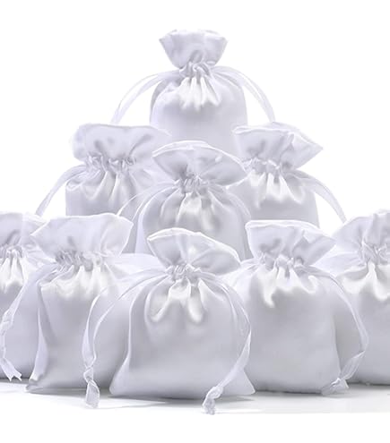 Sacchettini Per Confetti Sacchetti-Bomboniere Matrimonio In Juta E Pizzo - Dimensione 12x10 Cm Varieta Di Opzioni Colore Rustic Chic 3 Confetti Bianchi - Foto 8