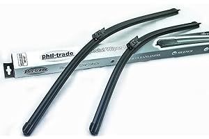 RECAMBO phil trade Lot de 2 balais d'essuie-glace flexibles compatibles avec BMW E39 et Peugeot 607.