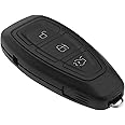 SG Store 3 Button Remote Flip Key Shell Compatible with Focus Fiesta Kuga Mondeo C-Max Replacement Folding Remote Key Fob Case Cover Housing with Uncut Blade