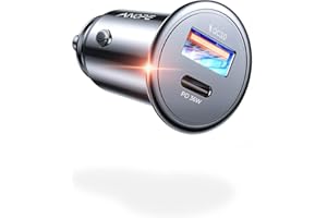 AINOPE USB Car Charger Adapter, 67.5W Lighter Usb Charger [All Titanium] 12v Usb Socket, Car Phone Charger Fast Charge PD45W & QC3.0 Fit iPhone 16 pro max 15, Samsung S23/22, iPad, Xiaomi 13, Huawei