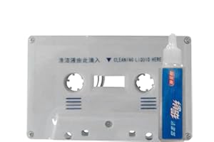 GENERICO Pulitore Per Testine Audio A Nastro,Fluide Detergenti Per Lettore Di Nastri Cassette,Kit Di Manutenzione Per La Pulizia Delle Testine Di Cassetta Audiocassette,Sound Cassette Tape Head Cleaner