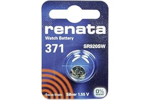 ICHOOSE LIMITED Confezione di batterie a bottone | litio 3 V | per orologi, torce, chiavi auto, calcolatrici, macchine fotografiche, ecc. 371 (SR920SW)