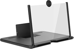 MaoXinTek Bildschirmlupe für Smartphones, 3D HD Bildschirmverstärker Faltbarer Bildschirm Phone Screen Projection Tragbares Heimkino für Filme Videos und Spiele(10 Zoll)