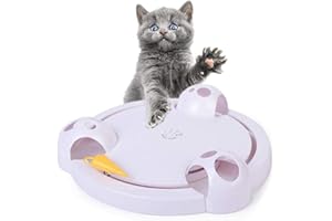 Ulalaza Kot Scratch Mouse gra automatyczna gramofon 3 x baterie interaktywne dla zwierząt domowych na baterie