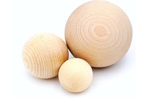 JOWE Holzkugel 50mm aus Buche ohne Bohrung 15 Stück - Kugel aus Holz ohne Loch made in Austria