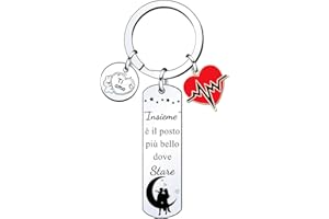 Lumengqi Regalo di San Valentino Regalo Coppia Portachiavi Coppia Regali di Coppia Portachiavi Regali di San Valentino per lei/per lui Regalo di Compleanno Idee Regali Anniversario per lui/per lei