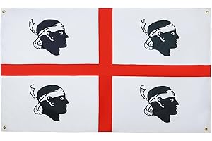AZ FLAG Flaga Sardynii 150 x 90 cm z 4 oczkami, flaga Sardynii na balkon lub ścianę