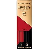 Max Factor - Lipfinity Lip Colour - Rossetto Lunga Durata e Gloss Idratante con Applicazione Bifase - Nuance 120 Hot - 2.3 ml