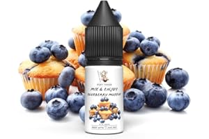 POPY TRADE - Mix & Enjoy - Blueberry Muffin - Overdosed Aroma 10ml in hochwertiger Tropfer-Flasche, einfaches mischen. Für Vernebler, Nebelmaschinen, Diffusor, Lebensmittel, Getränke uvm.