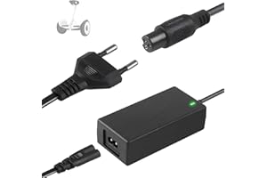 Tacilin Caricatore Hoverboard Universale, 42V 2A Caricatore Monopattino Elettrico Batteria Hoverboard Caricatore per Hoverboard, Scooter Elettrico, Bici Equilibrata, 3 Pin