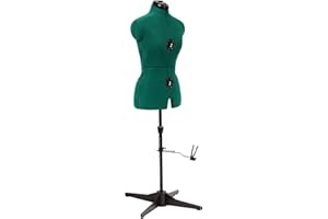 Dritz Forma de Vestido Ajustable, Nailon plástico, Verde ópalo, S