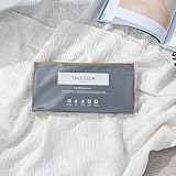 THXSILK Kissenbezüge Kissenbezug Kissenhülle mit Reißverschluss aus 100% Seide, 40 x 145 cm, Elfenbein - 5