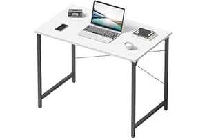 CubiCubi Computer Desk 80x40 cm Home Office Laptop Desk Study Writing Table, Modern Simple Style, White