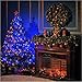Produktbild Blau Sparkling Weihnachtsbaum Hintergrund Fotografie Innen-Kamin Computer bedruckt Home Decors Kinder Kids Urlaub Nacht Foto Studio Hintergrund 10 x 10 ft