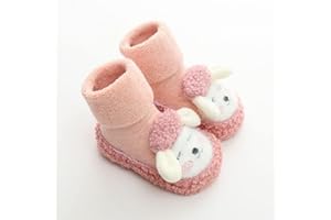 Valink Baby Warm Floor Shoes Anti Slip Knitting Cotton Sock Shoes, Baby Boy Girls Toddlers Non-Skid Indoor Floor Slipper, Winter Warm Shoes Socks