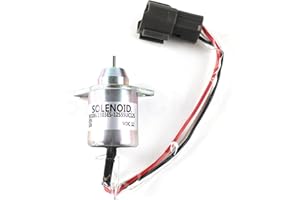 1503ES-12S5SUC12S 119233-77932 119233-77931 M810324 Solenoide di arresto carburante - SINOCMP Solenoide per John Deere R55 R60-7 DH55 DH60 PC40 PC50