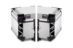 BLACK DOVES GRAPHICS Reflective Stickers compatible with GIVI Monokey Trekker Outback Top Case Aluminium Top Case 42 58 ltr (Black)