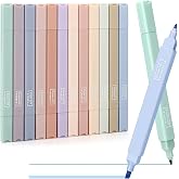 Aesthetic Highlighters, Double Head 12PC Aesthetic Bible Highlighters | Highlighters Assorted Colours Pastel Set, Fluorescent
