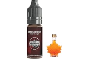 GALAXEJUICE Maple Syrup Flavouring - High Strength Food Flavoring - 230+ Flavours -10ml Bottle.