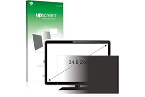 upscreen 34" Filtre de Confidentialité pour Écrans industriels avec 34,0 pouces (86.4 cm) [794 x 340 mm, 21:9] Protection Ecran, Privacy Filter