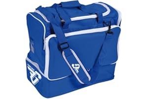 FRANKIE GARAGE FG Borsone Calcio Uomo con Fondo Rigido, Scomparto Scarpe e Tracolla Regolabile, Borsone Palestra Grande con Tracolla Regolabile e Portascarpe, Borsone per Sport Uomo Donna Bambino Nero - FRANKIE GARAGE