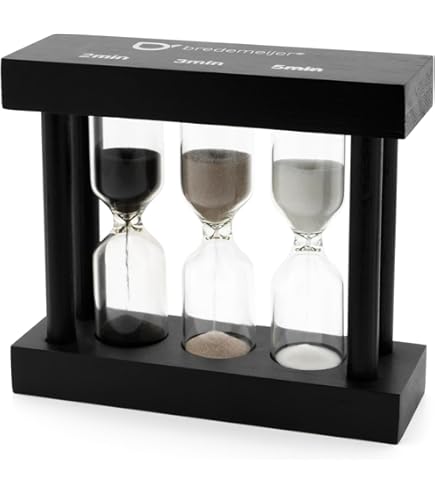 3-in-1 houten zandloper zandtimerset - 1/3/5 minuten multi-interval 3-in-1 houten zandloper zandtimerset - 1/3/5 minuten multi-interval