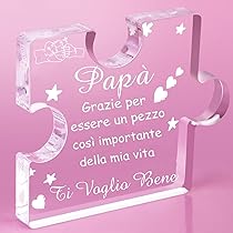 QMVMV Puzzle con blocco acrilico per fratello, regali per fratello, compleanno, Natale, Ringraziamento per fratello