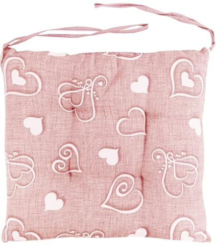 6 Cuscini Per Sedie 40x40 Cm - Imbottiti Con Lacci, Per Cucina E Soggiorno - Foto 3