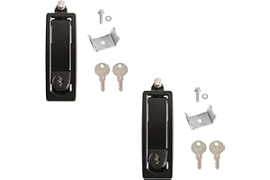 HAASWELLER 2X Profi Metall Einstellbarer Hebelverschluss Kompressionsverschluss abschließbar Wohnmobil Camper Serviceklappe Möbelschloss