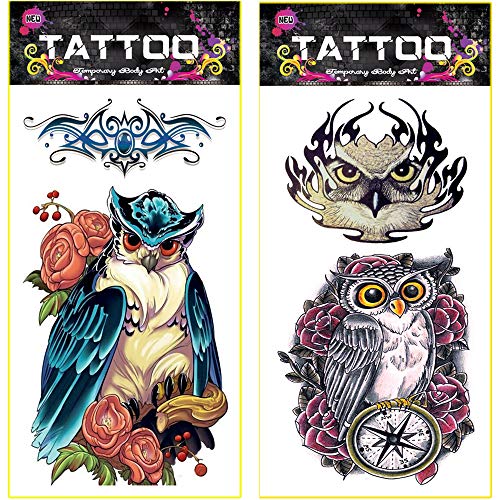 Preisvergleich Produktbild tzxdbh 7Pcs wasserdichte und umweltfreundliche Tätowierungsaufkleber- Drachentigertätowierungsschlangenadl... 7Pcs-4