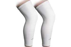 COOLOMG Genouillères Compression Genouillères Cyclisme Basketball Football Protection UV Anti Slip pour Homme Femme Enfant Adolescent Taille XXS-L (1 paire) Multi-voies