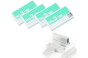 Eupneicu 4000 Stück Tackerklammern, Heftklammern 24/6, Standart Handtackerklammern, für Handtacker & Elektrotacker, Heftklammern, Tacker-Klammern