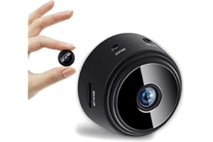 DELLIOP Mini Camara Espia Wifi 1080P HD Para Ver En El Movil - Camaras Espias Camufladas - Camara Vigilancia Coche Larga Duracion con Visión Nocturna y Detección De Movimiento - Camara Espia Oculta sin Cables