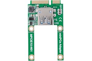 Bewinner Mini Scheda di Espansione PCI-E, Adattatore per Scheda di Conversione MSATA a USB per WIN2000/XP/Vista/Win7/Win8/, Convertitore USB MPCI-E