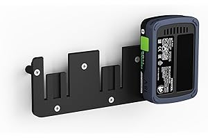 NewGround Designs Support mural pour batterie Festool 18 V - Support mural (3 batteries) avec vis et chevilles - Fabriqué en Allemagne
