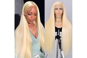 ARSOLA 28 inch 13x6 Lace Front Wigs Human Hair 200 Density 613 Blonde Straight Wigs Pre Plucked Brazilian 13x6 HD Frontal Lace Straight Glueless Wigs Human Hair For Women