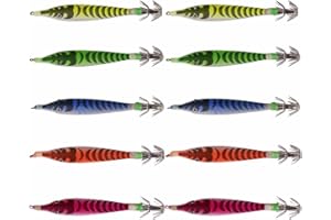 Amur Leopard 10x Leurres Turluttes Poissons Nageur Flottants Luminieux Swimbaits pour Pêche