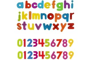 NAVOYS 78 Magnetic Fridge Letters & Numbers – ABC Alphabet Learning Toy for Kids – Educational Preschool Spelling & Counting Set – Homeschool & Classroom Activities