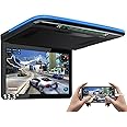XTRONS 13.3 Inch Android Car Overhead Player Wide IPS Screen Car Roof Mount Monitor with Built-in Stereo Speakers Flip Down Overhead Car Monitor Support 8K Video, Bluetooth, WiFi, HDMI, USB, FM, IR