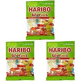 Haribo Worms Karışık Meyve 80 gr 3l&uuml; paket