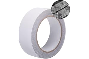 Fruitlet® Ruban Adhésif Antidérapant Transparent 5 m x 2,5 cm, Bande Antiderapante Escalier, Bande Adhesive Antiderapante pour Extérieur et Intérieur, Ruban Antidérapant Transparent Imperméable
