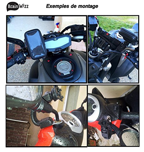 Soporte BrainWizz Motocicleta moto ciclomotor brazo articulado con el caso del iPhone 6 6S a prueba de agua y smartphones tama o equivalente 135mm x 65mm reviews Soporte BrainWizz Motocicleta moto ciclomotor brazo articulado con el caso del iPhone 6 6S a prueba de agua y smartphones tama o equivalente 135mm x 65mm