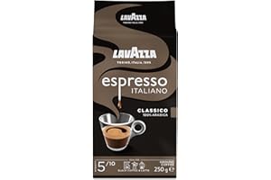 ‎LAVAZZA Lavazza, Espresso Italiano Classico, Gemahlener Kaffee, mit Blumigen und Fruchtigen Aromanoten, Ideal für Mokka-Kannen oder Filterkaffee, 100% Arabica, Intensität 5, Mittlere Röstung, 250 g Packung
