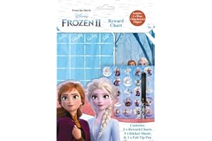 Pick2Drop you Pick We Deliver Disney Frozen Children's Wipe Clean Reward Charts with Stickers & Pen
