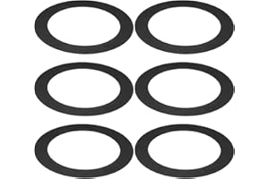 PATIKIL Goof Rings Inner Diameter 2.99", Outer Diameter 4.72", 6 Pcs Metal Goof Rings Cover Recessed Light Trim for Ceiling Wall Fixtures Can Lighting Down Light LED, Matte Finish Black