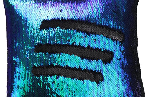 Sinotop Luxus Doppel Farbe Glitter Pailletten Kissenbezug Startseite Schlafzimmer Sofakissen Kissenabdeckung (style 5) - 3