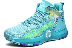 Kmrlofiy Zapatillas de Baloncesto para Niños Moda Calzado de Baloncesto para Niño Aire Libre Deportivas Fitness Antideslizantes para Correr Zapatos de Running