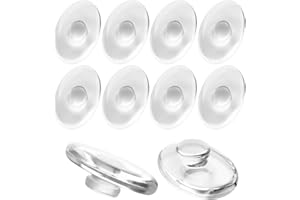 HiCycle2 5 pares de almohadillas para la nariz de silicona ovaladas, 13 mm x 7 mm