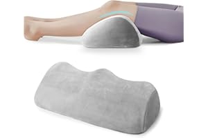 SeiriHelper Ergonomie Kniekissen für Schlafen, Klein Venenkissen Beinhochlagerungskissen, Memory-Schaum Lagerungskissen für Knie und Beine 50 * 30 * 14.5 cm (Hellgrau)